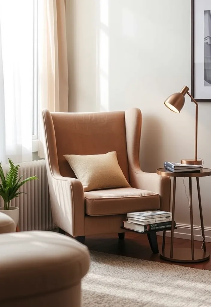 24 Modern Living Room Decor Ideas That'll Make You Rethink Your Space! - 16. Create a Reading Nook