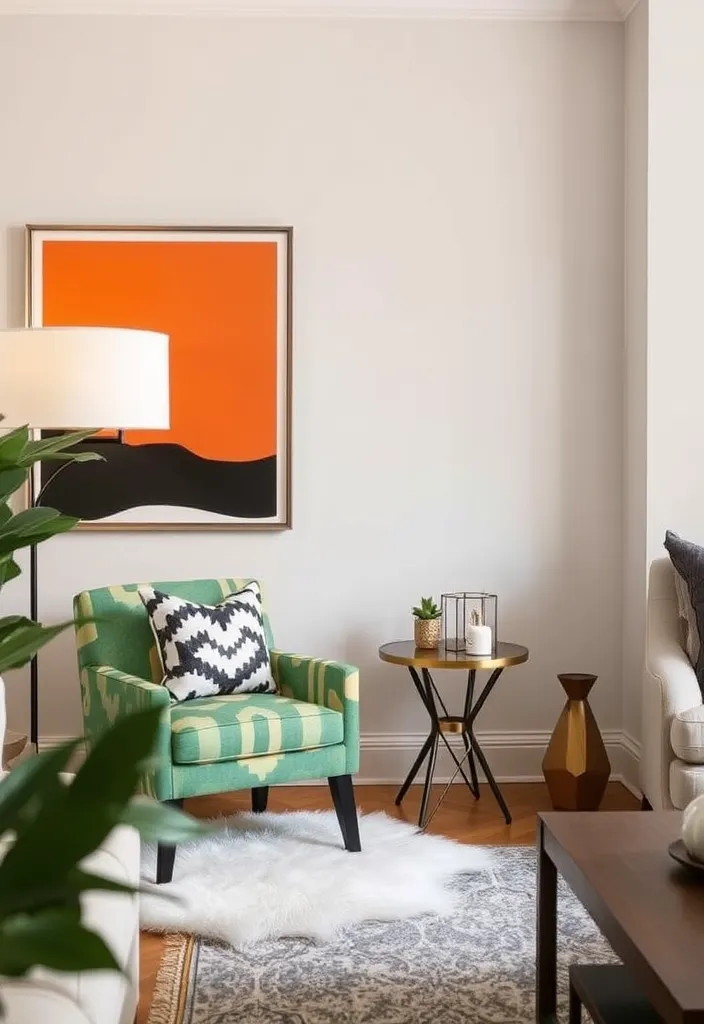 24 Modern Living Room Decor Ideas That'll Make You Rethink Your Space! - 24. Create a Statement Corner