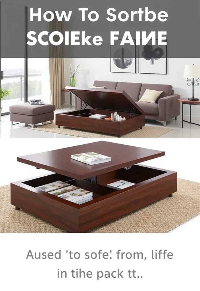 24 Modern Living Room Decor Ideas That'll Make You Rethink Your Space! - 6. Multi-functional Furniture