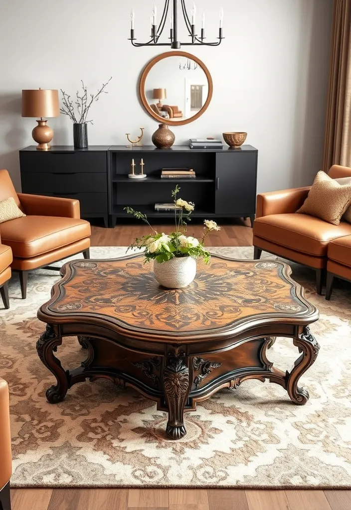 24 Modern Living Room Decor Ideas That'll Make You Rethink Your Space! - 9. Vintage Accents for Character