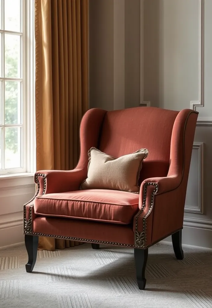 24 Old Money Bedroom Ideas That'll Make You Feel Like Royalty! - 20. Timeless Accent Chairs: Style and Comfort