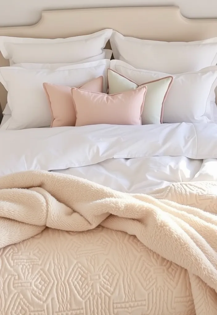 24 Old Money Bedroom Ideas That'll Make You Feel Like Royalty! - 4. Luxurious Bedding: Layering for Comfort