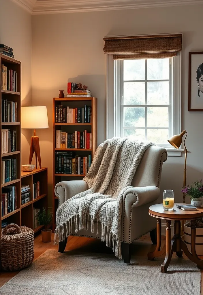 24 Rustic French Country Living Room Ideas That'll Make You Say 'I Need This in My Home!' - 14. Cozy Reading Nook
