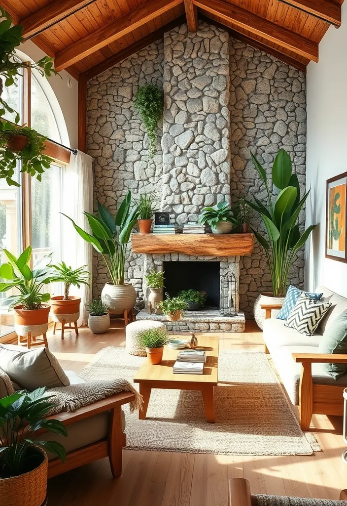 24 Rustic French Country Living Room Ideas That'll Make You Say 'I Need This in My Home!' - 15. Outdoor-Inspired Decor