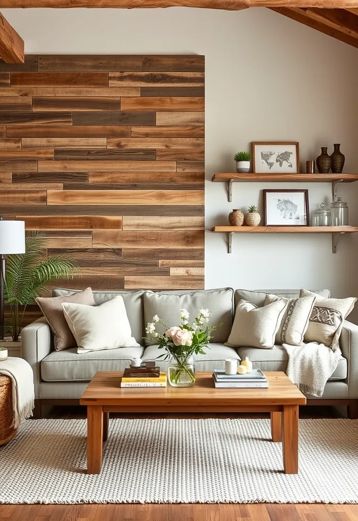 24 Rustic French Country Living Room Ideas That'll Make You Say 'I Need This in My Home!' - 7. Natural Wood Elements