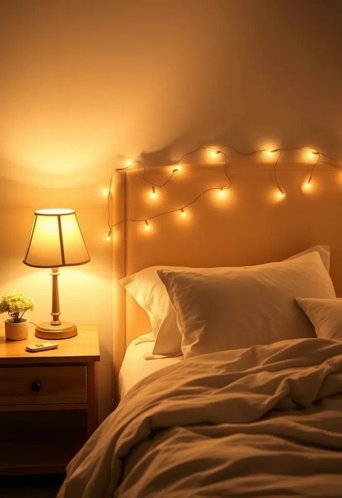 25 Best Clean Bedroom Ideas That'll Transform Your Space into a Serene Oasis! - 13. Create a Cozy Lighting Scheme