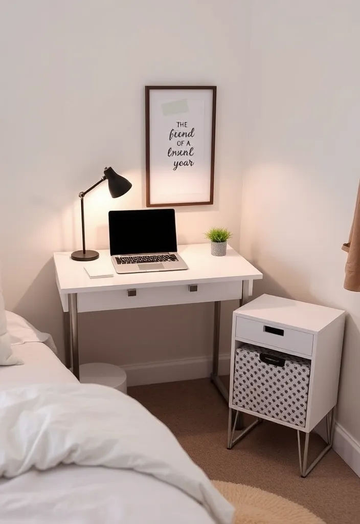 25 Best Clean Bedroom Ideas That'll Transform Your Space into a Serene Oasis! - 19. Maintain a Clean Desk Space
