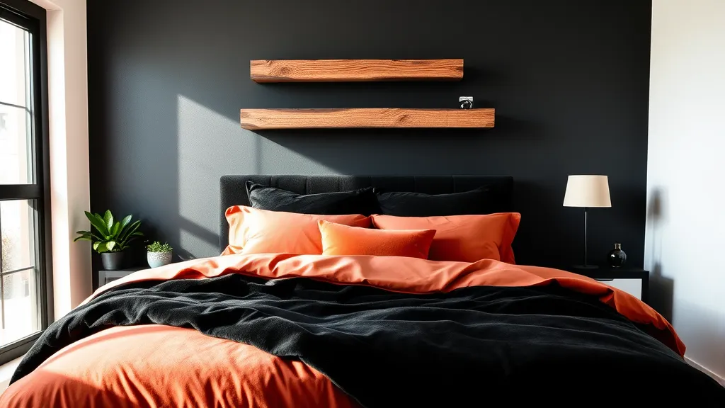 25 Black and Rust Bedroom Ideas That'll Transform Your Space into a Cozy Retreat!