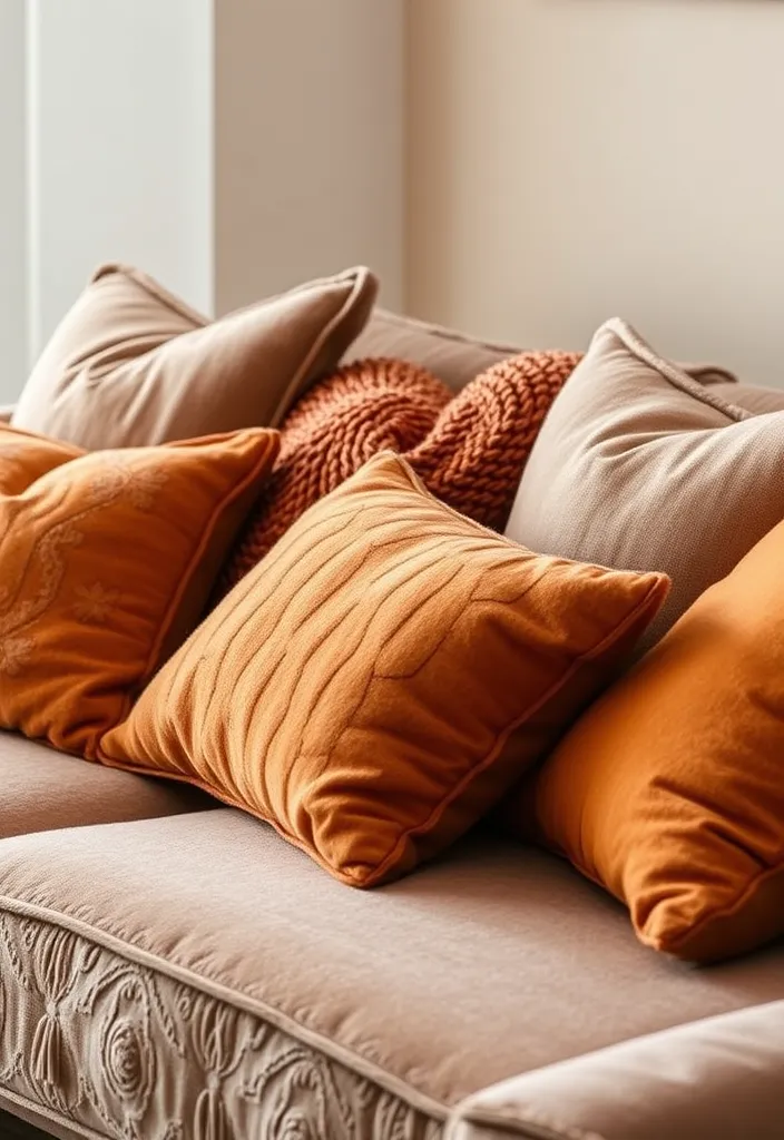 25 Comfy Cozy Living Room Ideas That'll Make You Never Want to Leave! - 16. Warm Throw Pillows