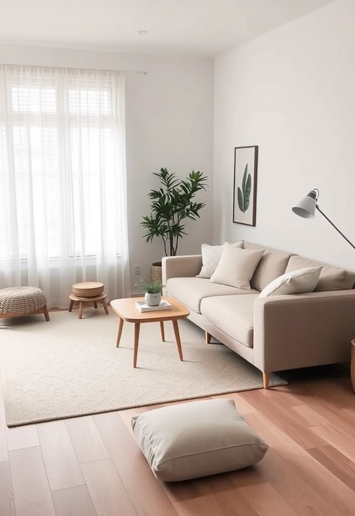 25 Comfy Cozy Living Room Ideas That'll Make You Never Want to Leave! - 21. Minimalist Comfort