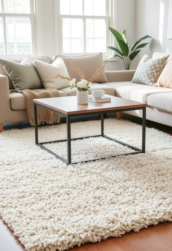 25 Comfy Cozy Living Room Ideas That'll Make You Never Want to Leave! - 7. Soft Rugs