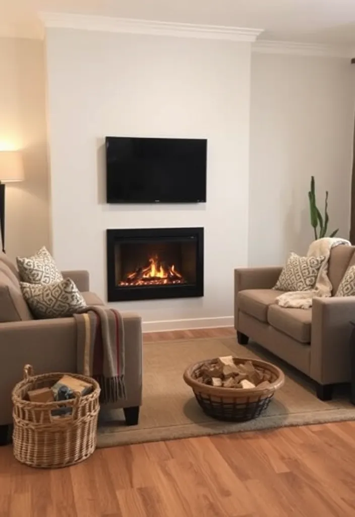 25 Comfy Cozy Living Room Ideas That'll Make You Never Want to Leave! - 8. Fireplaces and Heaters
