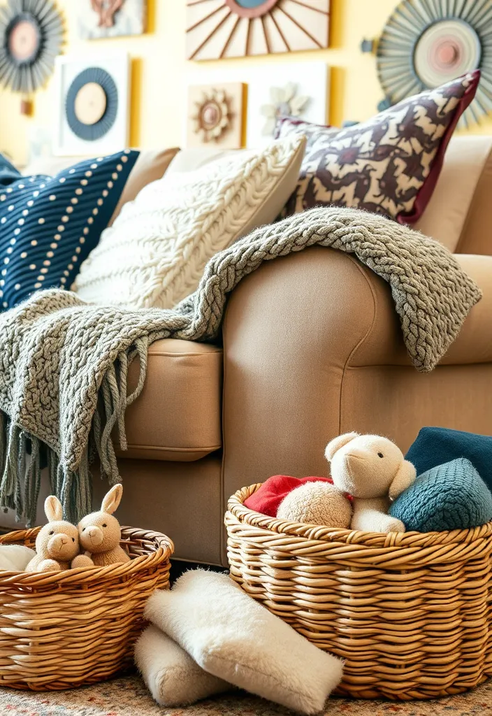 25 Cozy Eclectic Living Room Ideas That'll Make You Want to Redecorate Right Now! - 1. Layered Textures