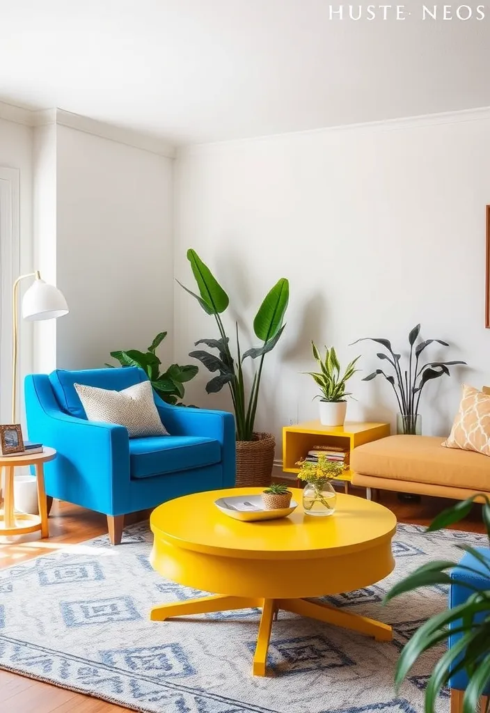 25 Cozy Eclectic Living Room Ideas That'll Make You Want to Redecorate Right Now! - 3. Colorful Accents