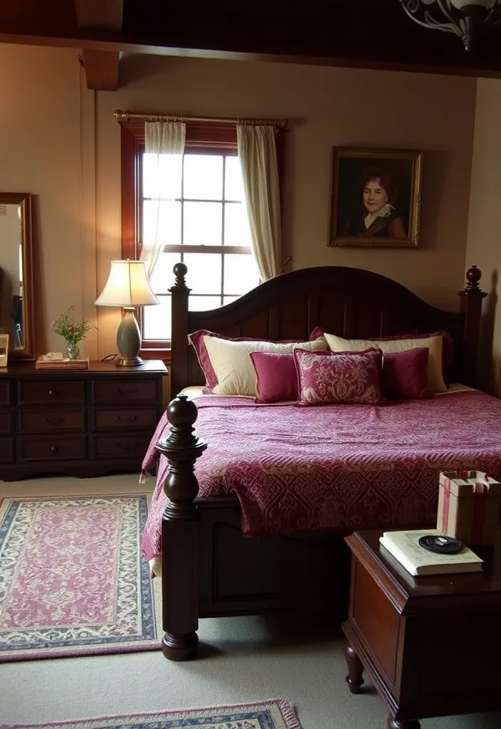 25 Dark Romantic Bedroom Ideas That Will Set the Mood for Love! - 11. Dark Wood Accents