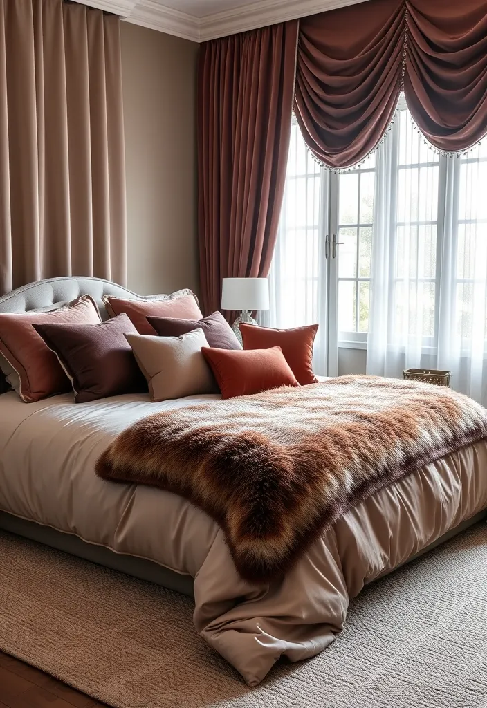 25 Dark Romantic Bedroom Ideas That Will Set the Mood for Love! - 3. Luxurious Textures