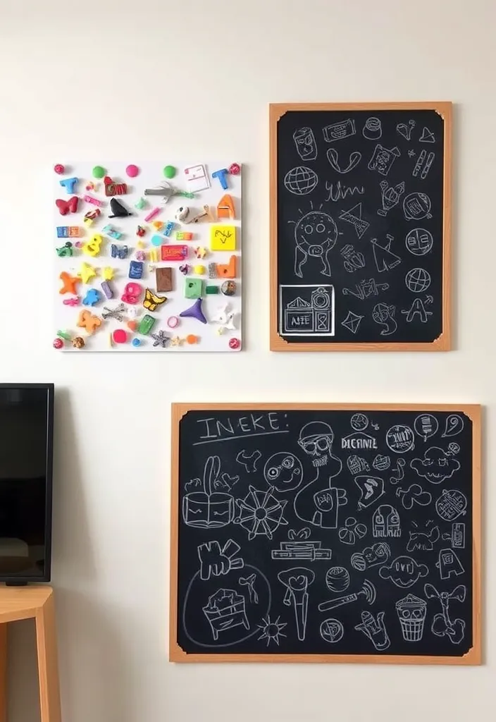 25 Enchanting Whimsical Room Ideas That Will Spark Your Imagination! - 15. Interactive Wall Art