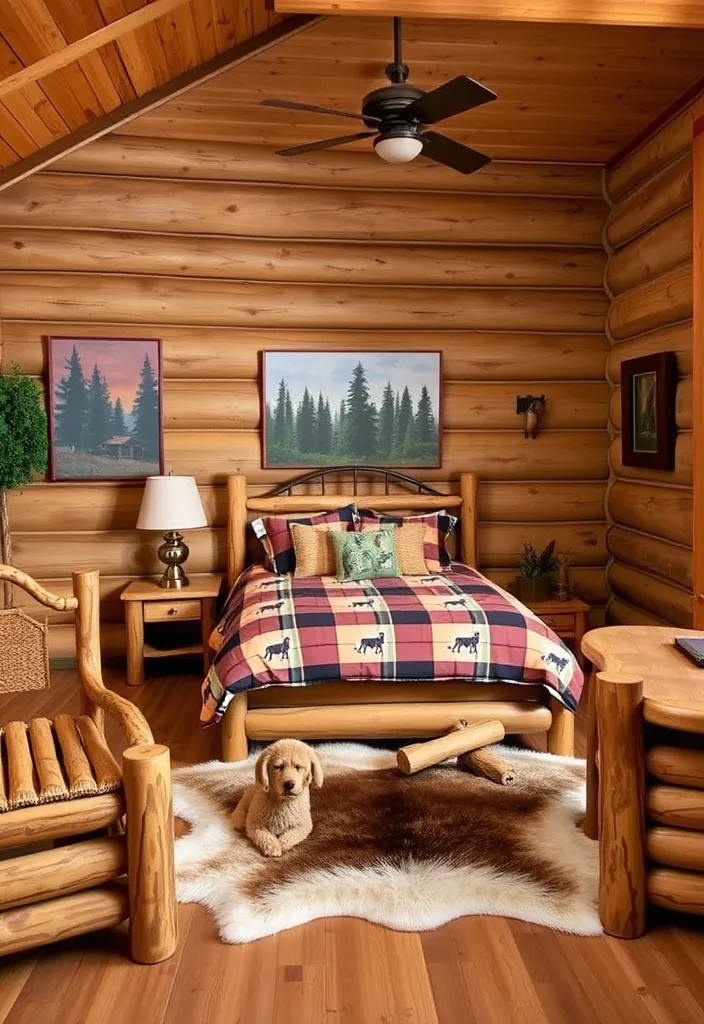 25 Little Boys Bedroom Ideas That'll Make Their Imaginations Soar! - 12. Rustic Cabin Retreat