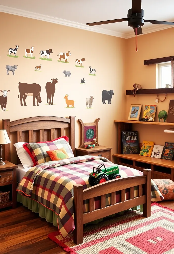 25 Little Boys Bedroom Ideas That'll Make Their Imaginations Soar! - 21. Fun Farmyard