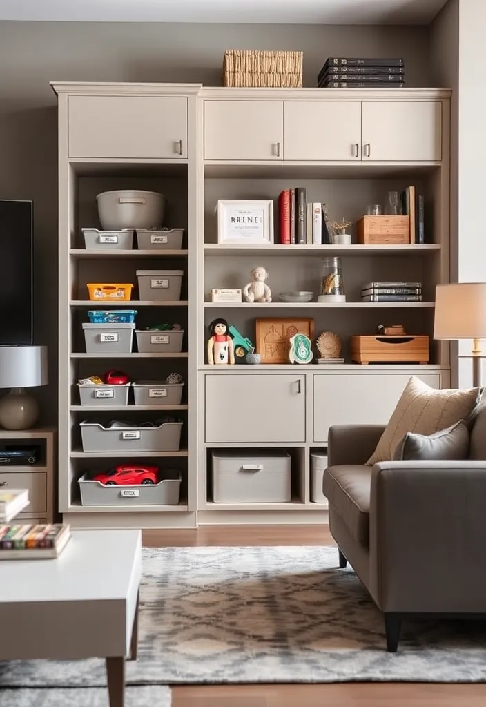 25 Living Room Toy Storage Ideas That'll Transform Your Space (You Won't Believe #10!) - 16. Toy Organizers in Cabinets