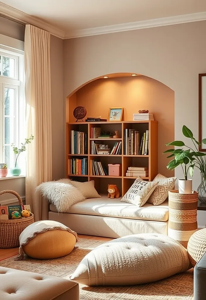 25 Living Room Toy Storage Ideas That'll Transform Your Space (You Won't Believe #10!) - 21. Cozy Reading Nook with Toy Storage