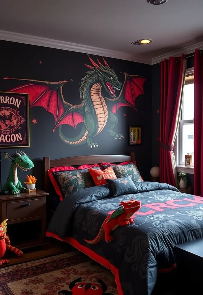25 Minecraft Room Designs Ideas That'll Make Your Child's Dream Come True! - 13. The Dragon's Lair