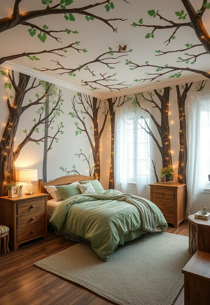 25 Minecraft Room Designs Ideas That'll Make Your Child's Dream Come True! - 2. Enchanted Forest Retreat