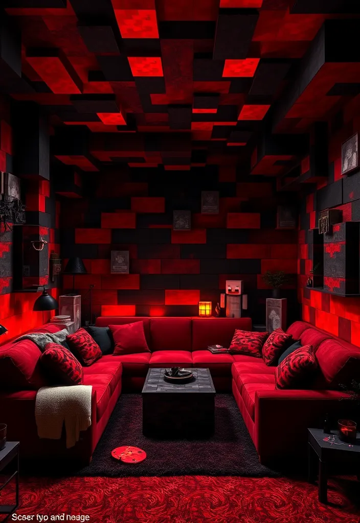 25 Minecraft Room Designs Ideas That'll Make Your Child's Dream Come True! - 5. The Nether Realm