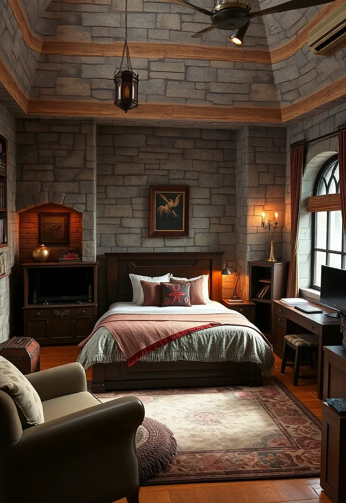 25 Minecraft Room Designs Ideas That'll Make Your Child's Dream Come True! - 8. The Stronghold Sanctuary