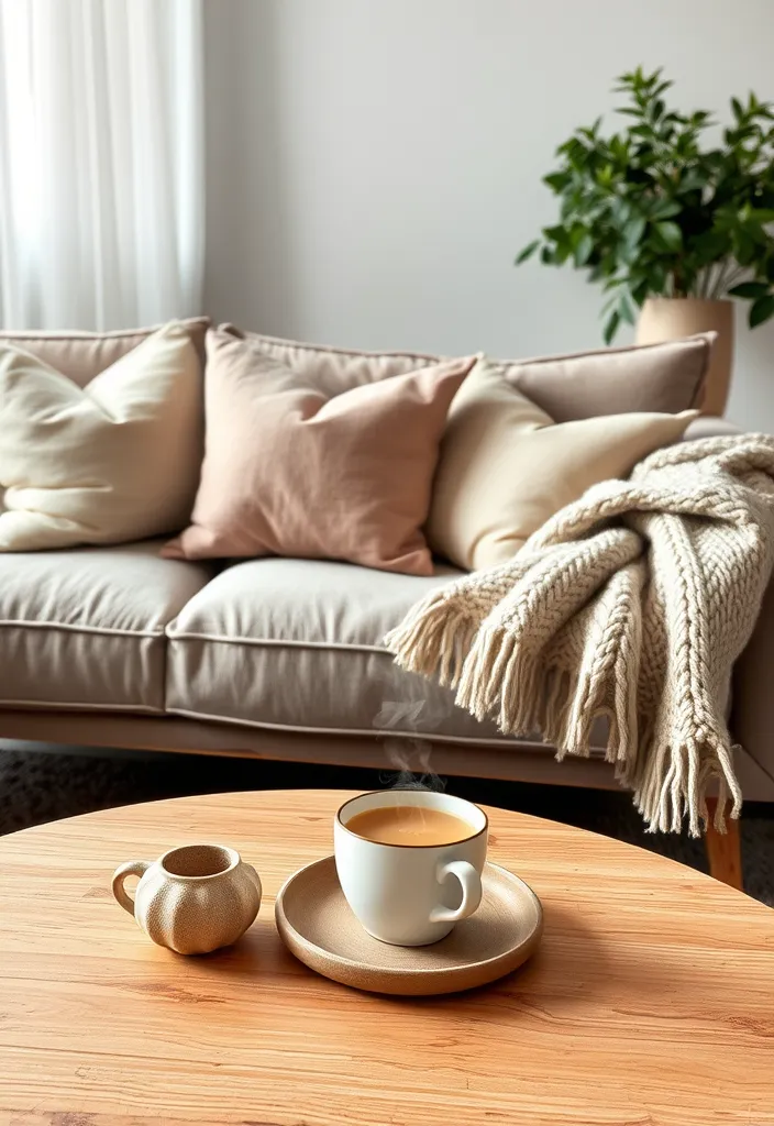 25 Nordic Living Room Ideas That'll Make You Want to Cozy Up Right Now! - 14. Warm Throws and Pillows