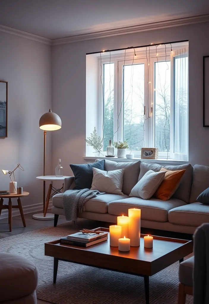 25 Nordic Living Room Ideas That'll Make You Want to Cozy Up Right Now! - 5. Cozy Lighting