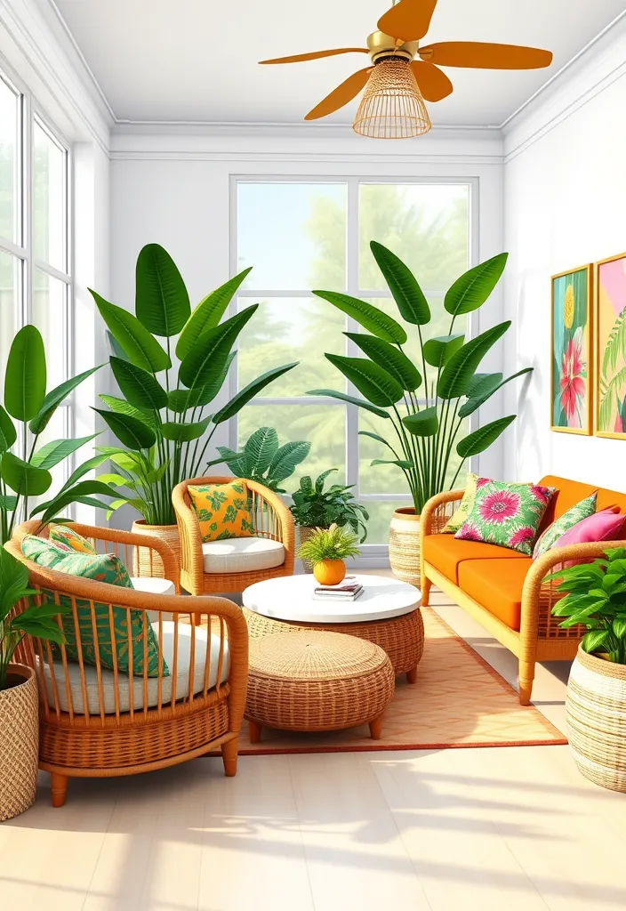 25 Sims 4 Living Room CC Ideas That'll Make Your Virtual Space Shine! - 13. Tropical Paradise