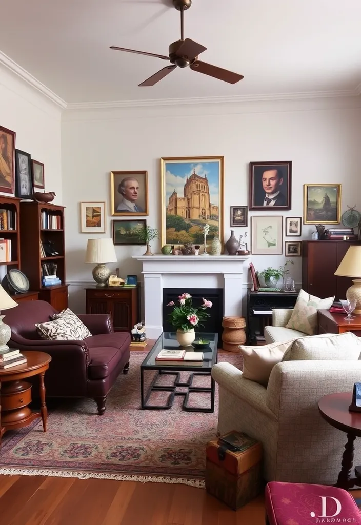 25 Stunning Formal Living Room Ideas That Will Transform Your Space! - 10. Eclectic Mix for a Unique Touch