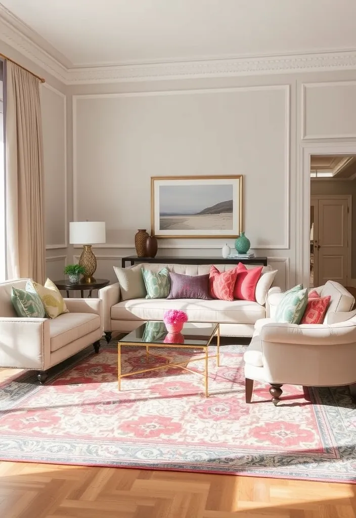 25 Stunning Formal Living Room Ideas That Will Transform Your Space! - 14. Timeless Neutrals with a Twist