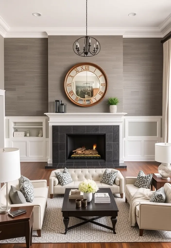 25 Stunning Formal Living Room Ideas That Will Transform Your Space! - 15. Textured Walls for Added Depth