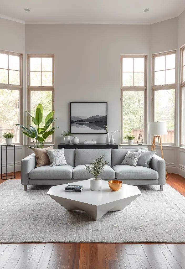 25 Stunning Formal Living Room Ideas That Will Transform Your Space! - 2. Minimalist Charm with Modern Accents