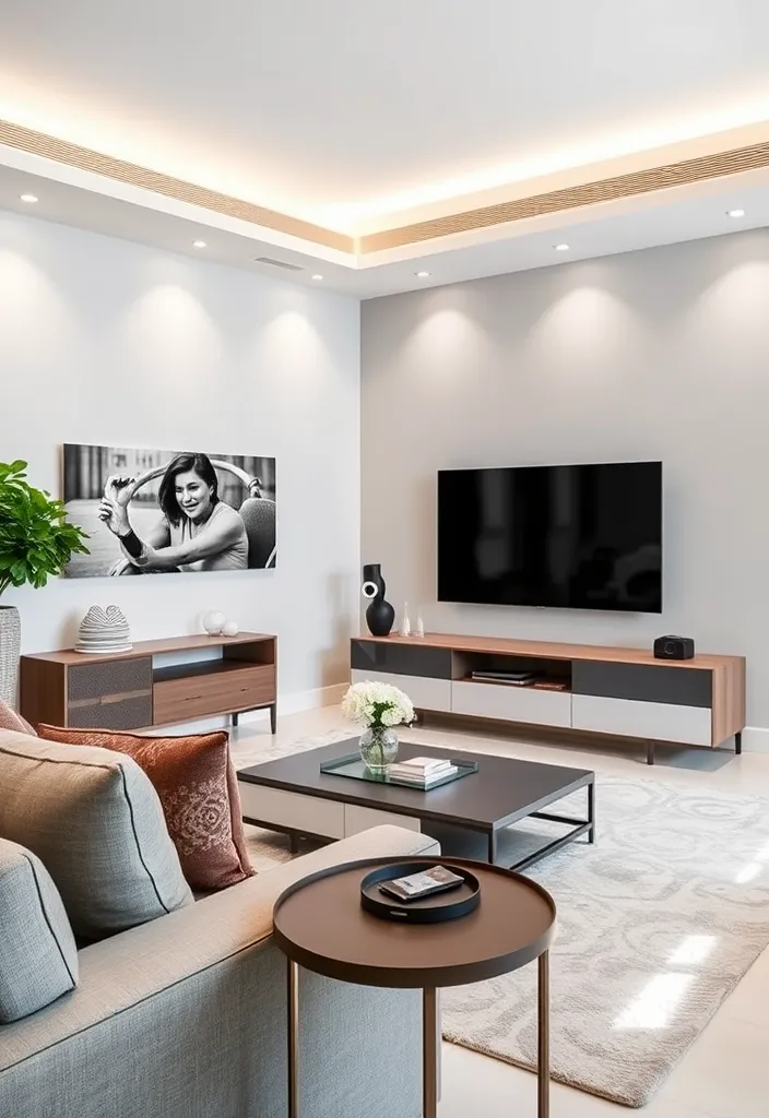 25 Stunning Formal Living Room Ideas That Will Transform Your Space! - 20. Incorporate Technology with Style