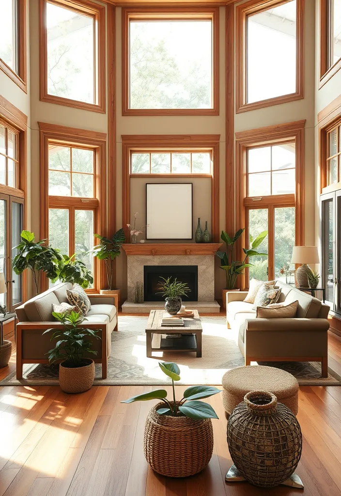 25 Stunning Formal Living Room Ideas That Will Transform Your Space! - 6. Nature-Inspired Serenity
