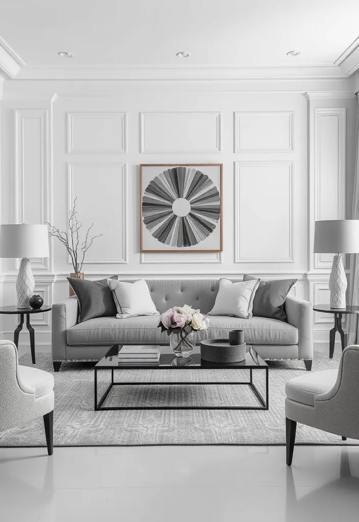 25 Stunning Formal Living Room Ideas That Will Transform Your Space! - 7. The Power of Monochrome