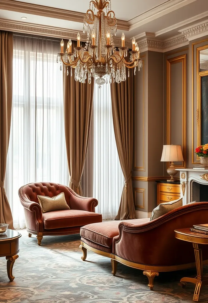 25 Stunning Formal Living Room Ideas That Will Transform Your Space! - 9. Luxurious Fabrics for Upscale Appeal