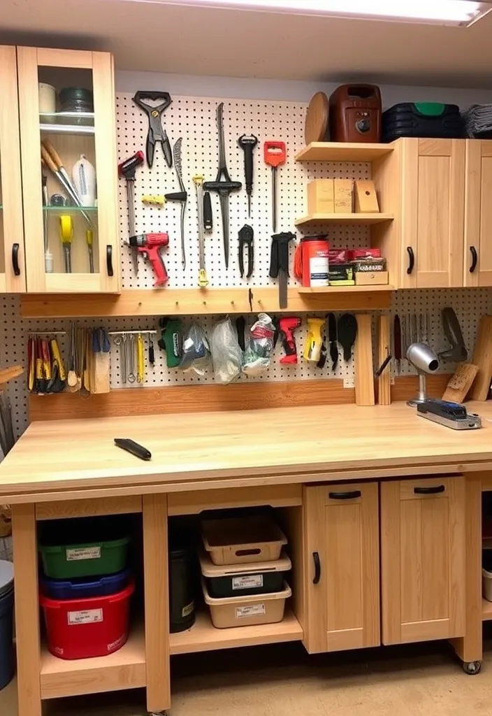 20 Woodworking Shop Layout Ideas That Will Revolutionize Your Workspace! - 8. The Organized Oasis