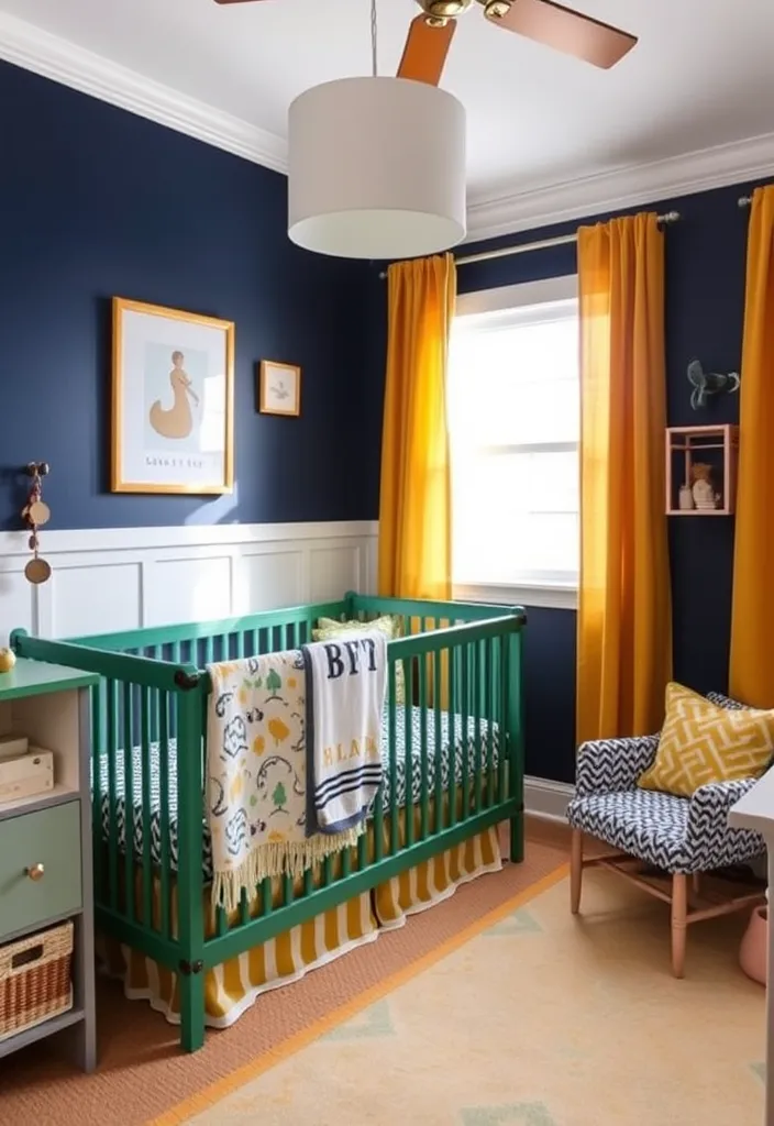 24 Best French Nursery Ideas to Create a Chic Baby Room (You Won't Believe #7!) - 7. Bold Color Statements