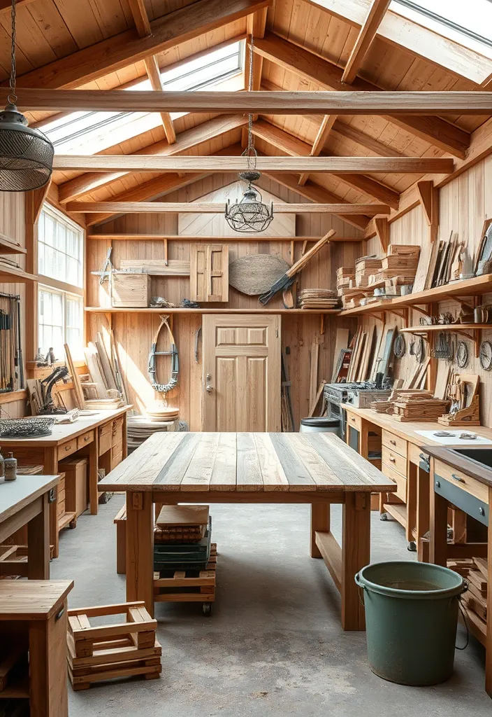 20 Woodworking Shop Layout Ideas That Will Revolutionize Your Workspace! - 5. The Eco-Friendly Workshop