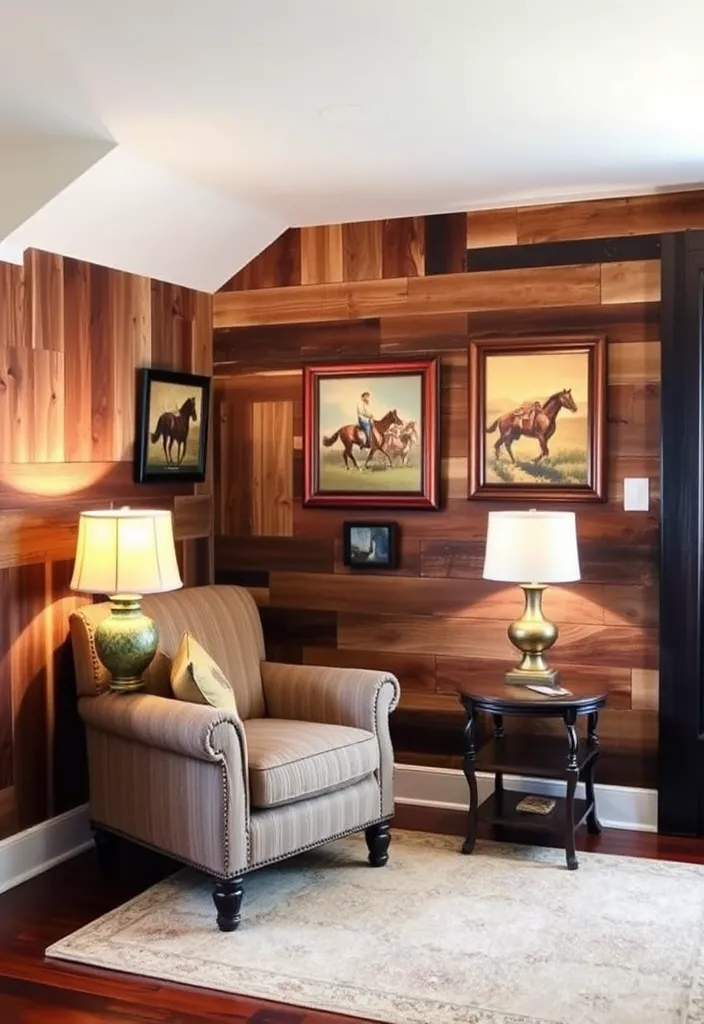 23 Vintage Western Decor Ideas That'll Make Your Home Feel Like a Rustic Retreat! - 11. Rustic Wall Paneling