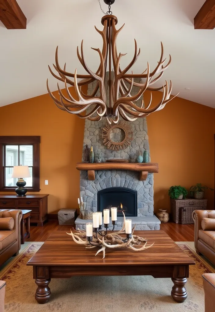 23 Vintage Western Decor Ideas That'll Make Your Home Feel Like a Rustic Retreat! - 7. Antler Decor