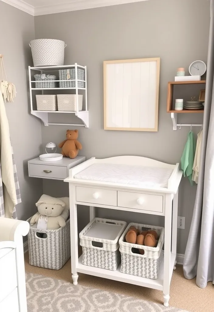 24 Best French Nursery Ideas to Create a Chic Baby Room (You Won't Believe #7!) - 22. Stylish Changing Stations