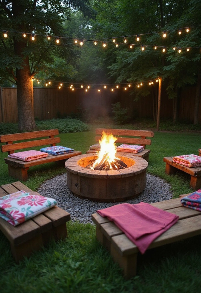 19 Easy Backyard Ideas On A Budget - 1. Create a Cozy Fire Pit