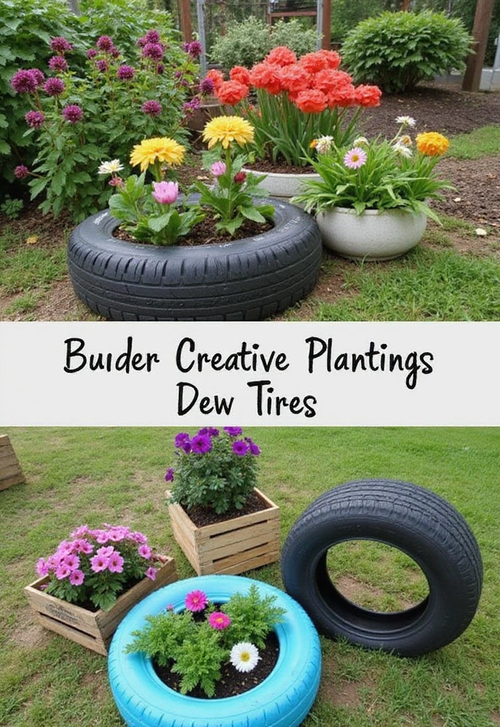 19 Easy Backyard Ideas On A Budget - 13. Creative Planting Ideas