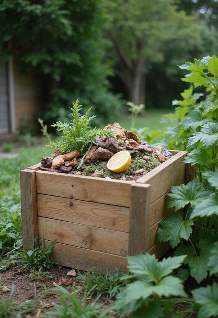 19 Easy Backyard Ideas On A Budget - 14. Composting Station