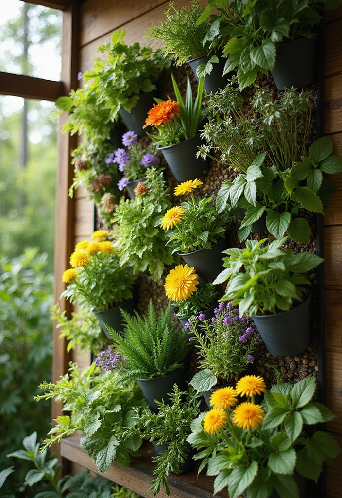 19 Garden Ideas for Your Backyard: Vertical Garden Solutions - 1. Living Wall Planters